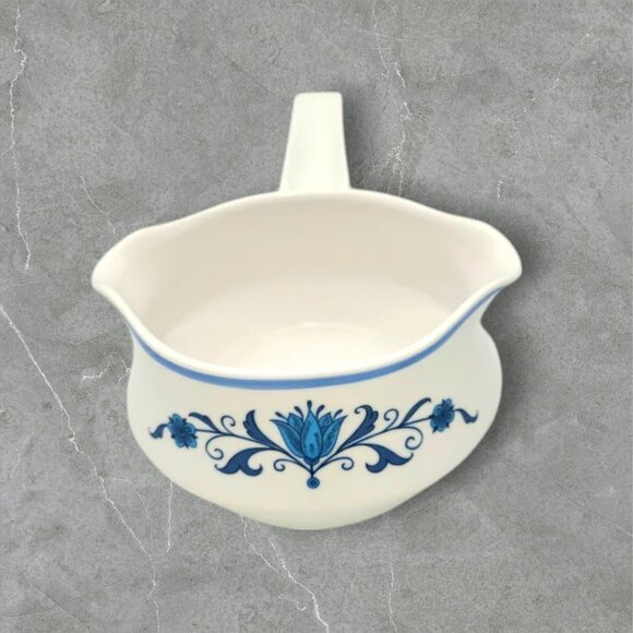 Vintage Noritake Progression China Blue Haven Sauce Boat Retired Japan - Picture 1 of 8